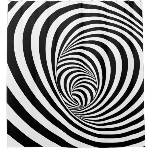 光学錯覚セットA – シャワーカーテン (正面)