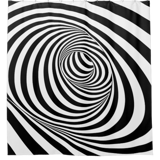 光学錯覚セットB – シャワーカーテン (正面)