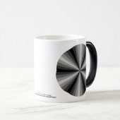 光学錯覚ブラックマグカップ モーフィングマグカップ (正面右)