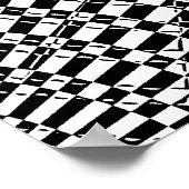 光学錯覚モノグラムQ ポスター (角)