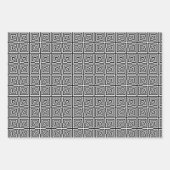 光学錯覚ラッピング紙セット ラッピングペーパーシート (正面3)