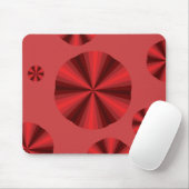 光学錯覚レッドマウスパッド マウスパッド (マウス)