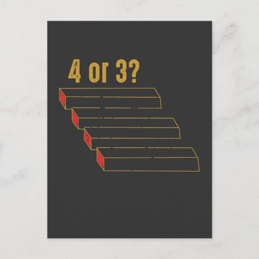 光学錯覚幾何学マジシャン ポストカード (正面)