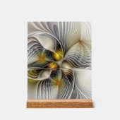 光学錯覚抽象芸術奥行き3Dフラクタル アクリルサイン (正面)