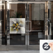 光学錯覚抽象芸術奥行き3Dフラクタル ウィンドウサイン (オフィスドア)