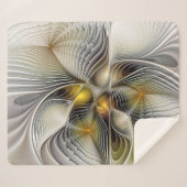 光学錯覚抽象芸術奥行き3Dフラクタル シェルパブランケット (正面(横))