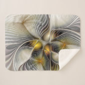 光学錯覚抽象芸術奥行き3Dフラクタル シェルパブランケット (正面(横))