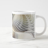 光学錯覚抽象芸術奥行き3Dフラクタル ジャンボコーヒーマグカップ (右)