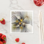 光学錯覚抽象芸術奥行き3Dフラクタル スタンダードカクテルナプキン (インサイチュ)