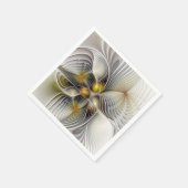 光学錯覚抽象芸術奥行き3Dフラクタル スタンダードカクテルナプキン (角)