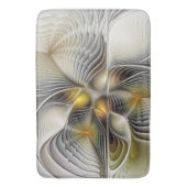 光学錯覚抽象芸術奥行き3Dフラクタル バスマット (正面縦)