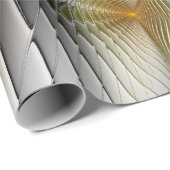 光学錯覚抽象芸術奥行き3Dフラクタル ラッピングペーパー (ロールコーナー)