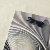 光学錯覚抽象芸術3Dフラクタル深さ名 ビーチタオル (インサイチュ)