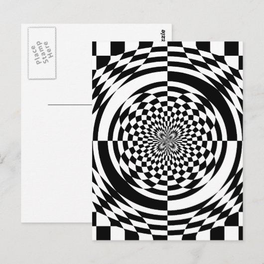 光学錯覚 ポストカード (正面/裏面)