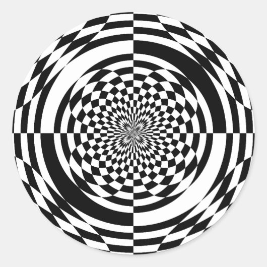 光学錯覚 ラウンドシール (正面)
