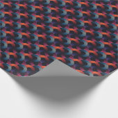 光学錯覚：金属製の線形リング。 ラッピングペーパー (角)