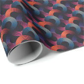 光学錯覚：金属製の線形リング。 ラッピングペーパー (ロールコーナー)