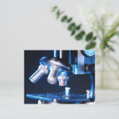 光学顕微鏡3 ポストカード (スタンド正面)