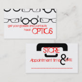 光学 予約カード (正面/裏面)