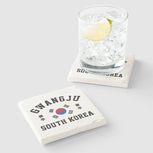 光州 韓国 ストーンコースター (横)