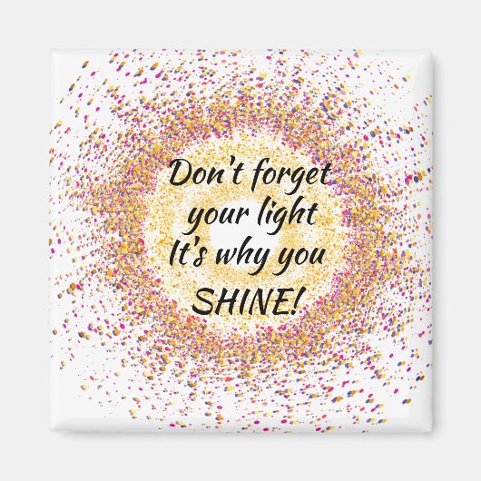 光忘れの紙吹雪 マグネット (正面)