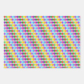 光感動的カラフル球 ラッピングペーパーシート (正面3)