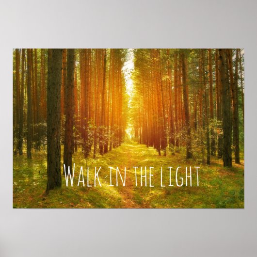 光感動的聖句を歩く ポスター (正面)