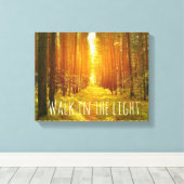 光感動的聖歌のキャンバスを歩く キャンバスプリント (インサイチュ (ウッドフロア))