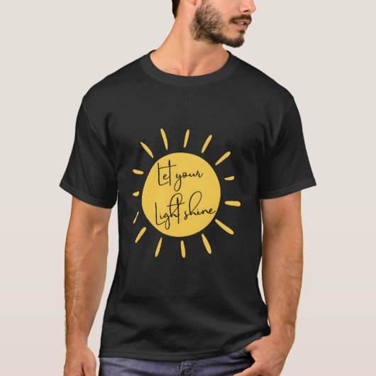 光感動的輝き引用文の動機 Tシャツ (正面)
