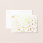 光感謝していパーティー金ゴールド箔スクリプト箔カード 箔カード (裏面封筒付き)