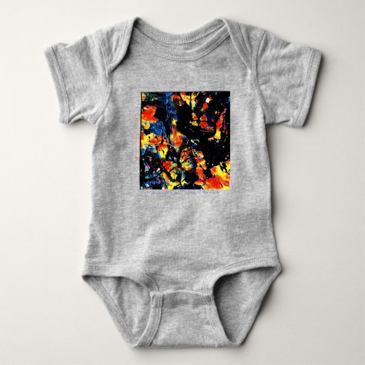光抽象的19 – 多摩猫芸術の愛人 ベビーボディスーツ (正面)