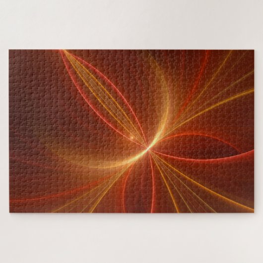 光抽象芸術フラクタルモダンアートとの踊り ジグソーパズル (横)