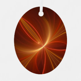 光抽象芸術フラクタルモダンアートとの踊り メタルオーナメント