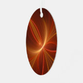 光抽象芸術フラクタルモダンアートとの踊り メタルオーナメント (正面左)