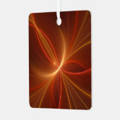 光抽象芸術フラクタルモダンアートとの踊り メタルオーナメント (正面左)