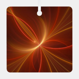 光抽象芸術フラクタルモダンアートとの踊り メタルオーナメント