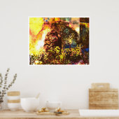 光抽象芸術7:賛美生活 ポスター (キッチン)