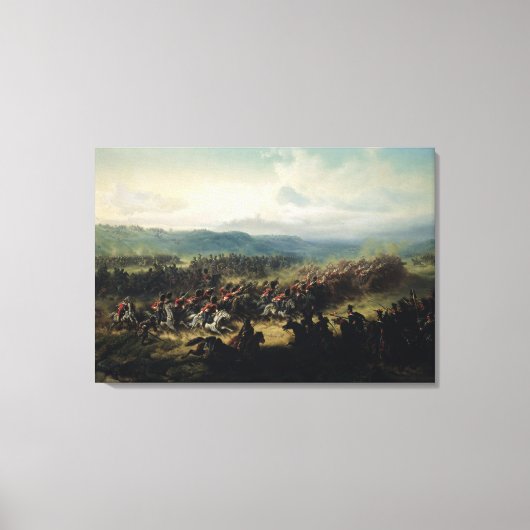 光旅団担当1854年10月25日 キャンバスプリント (正面)