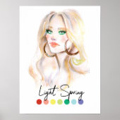 光春型季節色分析芸術 ポスター (正面)