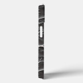光沢あるダークグレーのiPhoneケース ブランチテクスチャー Case-Mate iPhoneケース (裏面 / 右)