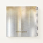 光沢および光沢美容師金ゴールド/シルバーID814 ノートブック (裏面)