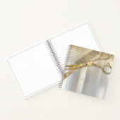 光沢および光沢美容師金ゴールド/シルバーID814 ノートブック (内部)