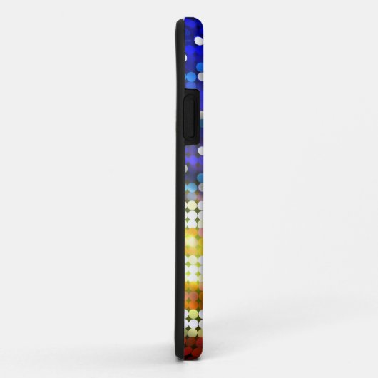 光沢があるきらめくなビーズのスパンコールの米国旗の箱 Case-Mate iPhoneケース (裏面/右)