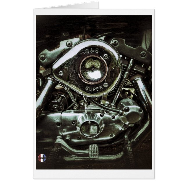 光沢があるエンジンカード (正面)