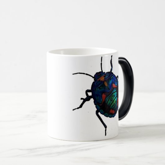 光沢があるカブトムシ-マグ-変形させること! モーフィングマグカップ (正面右)