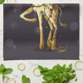 光沢があるキリン キッチンタオル (折り畳み)