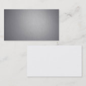 光沢があるブラシをかけられたアルミニウム名刺 名刺 (正面/裏面)