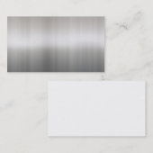 光沢があるブラシをかけられたアルミニウム名刺 名刺 (正面/裏面)