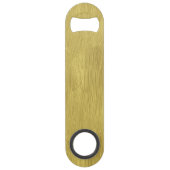 光沢があるブラシをかけられたイエロー・ゴールド スピード栓抜き (裏面)