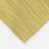 光沢があるブラシをかけられたイエロー・ゴールド フリースブランケット (角)